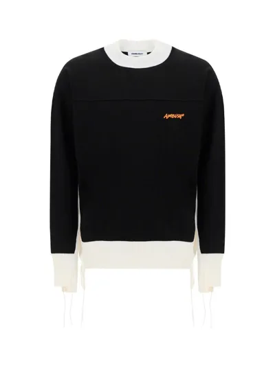 Ambush Contrast Detail Logo Sweatshirt In Black