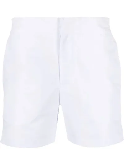 Frescobol Carioca Straight-leg Swim Shorts In White