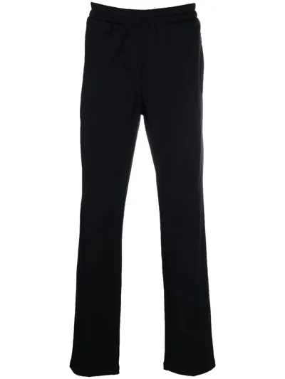 Zegna Straight-leg Wool Track Pants In Blue