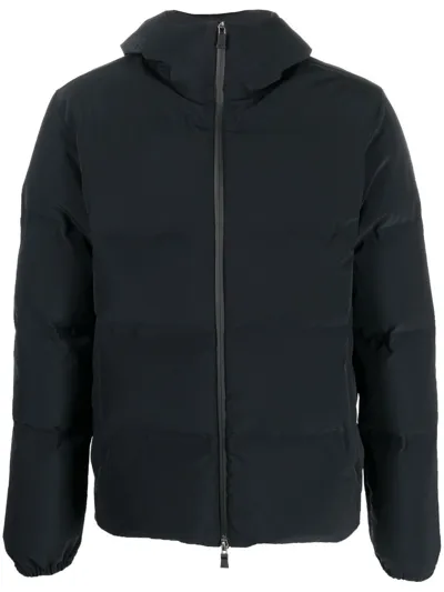 Herno Zip-up Padded Down Jacket In Black