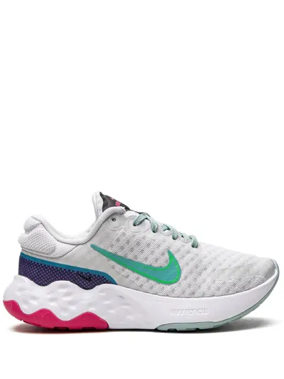 Nike Renew Ride 3 Sneakers In Photon Dust/washed Teal/ocean Cube/green Strike/pink Prime/black