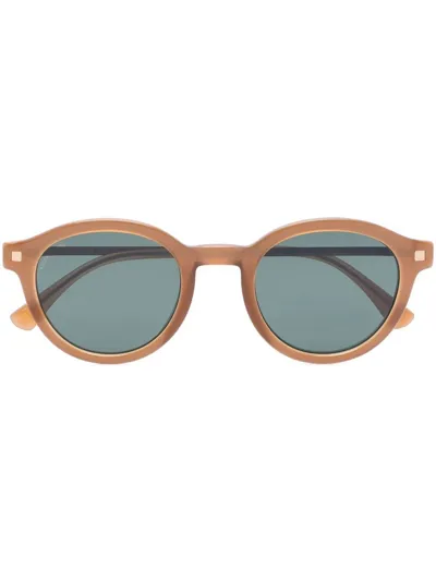 Mykita Round-frame Sunglasses In Braun