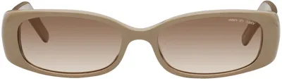 Dmy By Dmy Billy Bio Acetate Rectangular Sunglasses In Stone