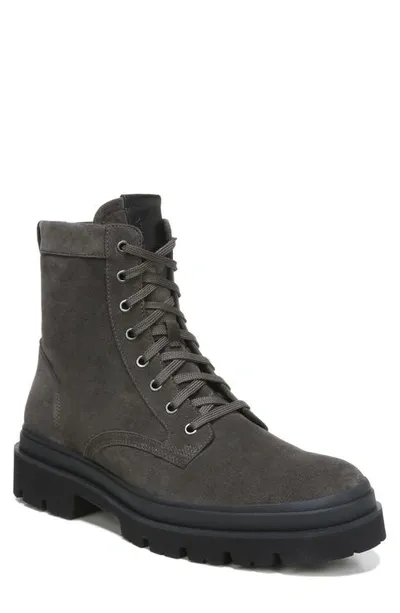 Vince Raider Water Repellent Combat Boot In Graphite