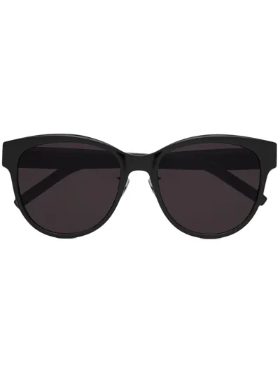 Saint Laurent Square Tinted Sunglasses In Black