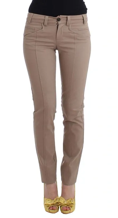 Cavalli Beige Slim Dress Pants