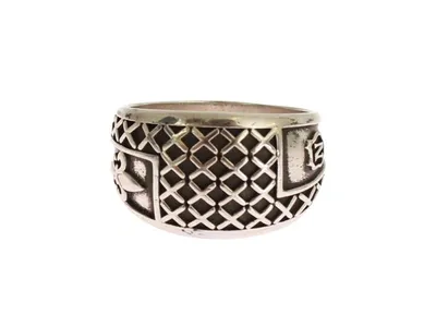 Nialaya Dolce & Gabbana Silver Rhodium 925 Sterling Ring