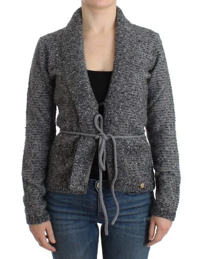 Cavalli Women   Wool Knitted Cardigan In Gray