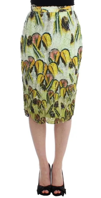 Lanre Da Silva Ajayi Multicolor Organza Pencil Skirt