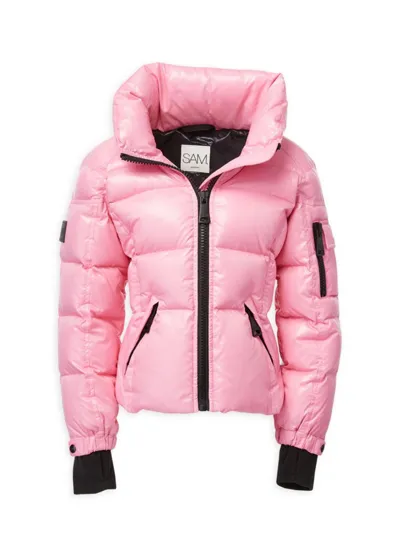 Sam Girls' Freestyle Down Jacket - Little Kid In Bright Pink