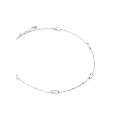 Alan Crocetti Clear Crystalized Necklace