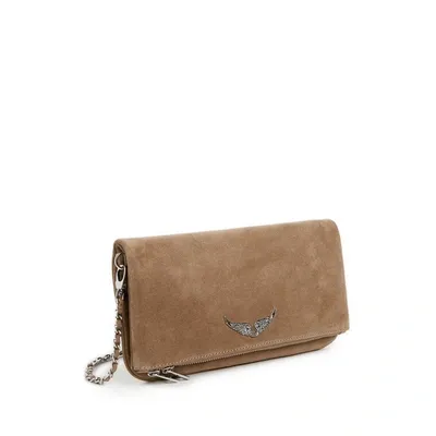 Zadig & Voltaire Rock Suede Clutch