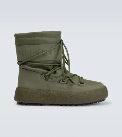 Moon Boot Khaki Green Mtrack Tube Snow Boots