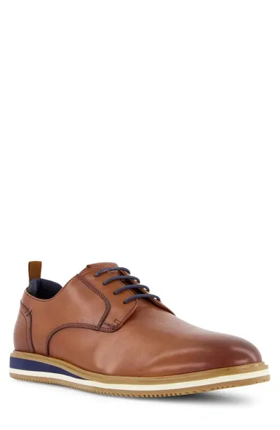 Dune London Bucatini Plain Toe Derby In Tan