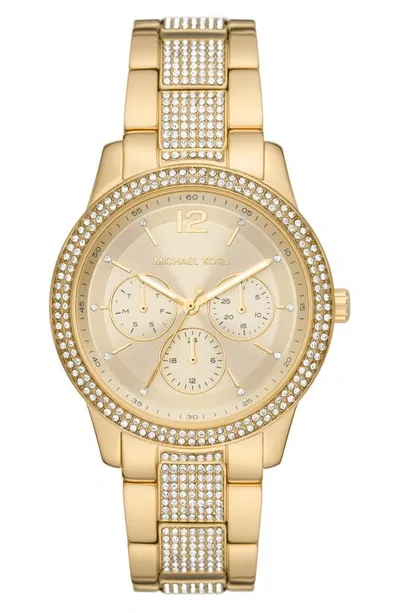 Michael Michael Kors Michael Kors Tibby Pavé Bracelet Watch, 40mm In Gold