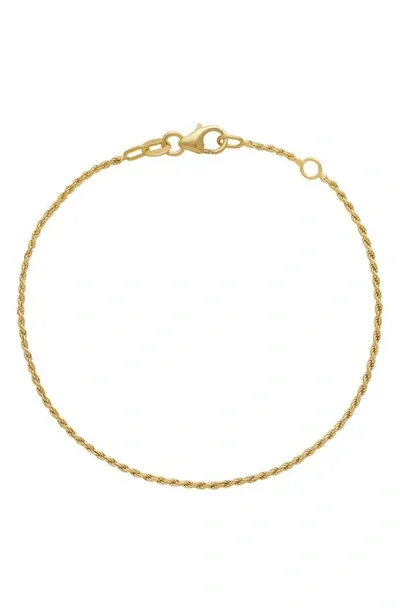 Bony Levy 14k Gold Thin Rope Chain Bracelet In 14k Yellow Gold