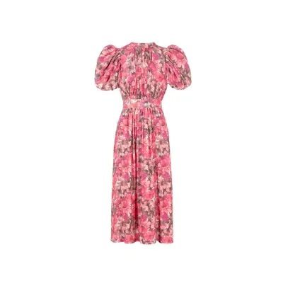 Rotate Birger Christensen Robe Midi À Imprimé Floral