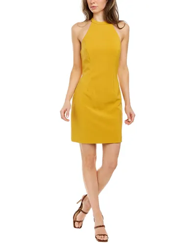 Halston Vic Mini Dress In Yellow