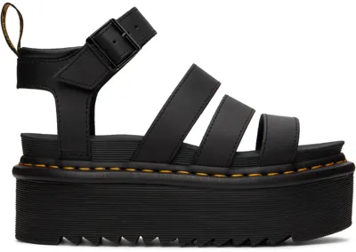 Dr. Martens' Blaire Quad Flatform Sandals In Black