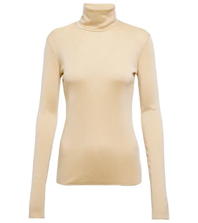 Loro Piana Cashmere And Silk Top In Natural