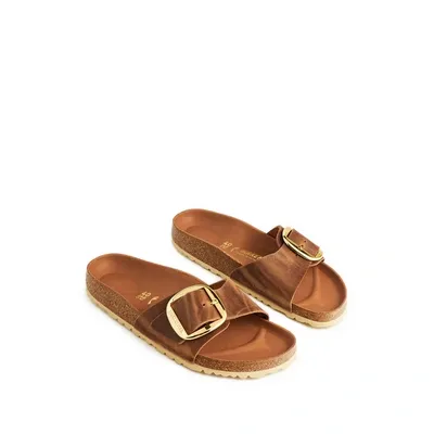 Birkenstock Madrid Oiled Sandals In Luggage