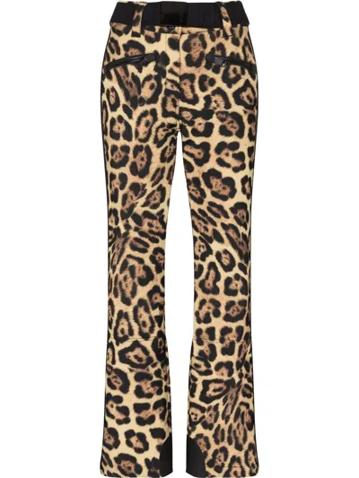 Goldbergh Jaguar-print Belted Softshell Ski Trousers