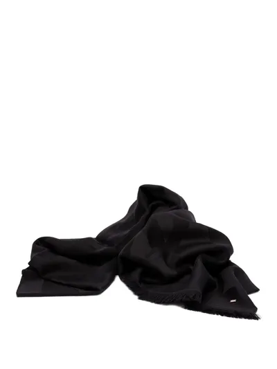 Saint Laurent Scarf In Black  