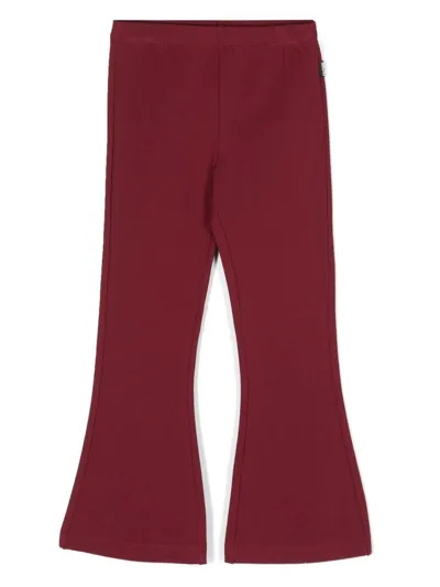 Molo Kids' Flared Trousers In Bordeaux