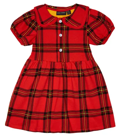 Mini Rodini Kids' Printed Cotton Dress In Red