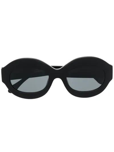 Marni Eyewear Round-frame Sunglasses In Schwarz