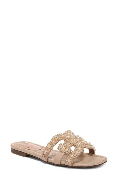 Sam Edelman Bay Cutout Slide Sandal In Tan