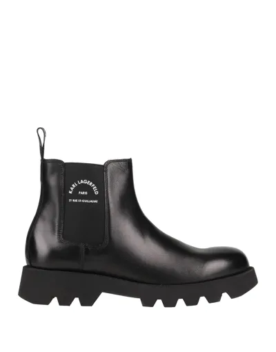 Karl Lagerfeld Ankle Boots In Black