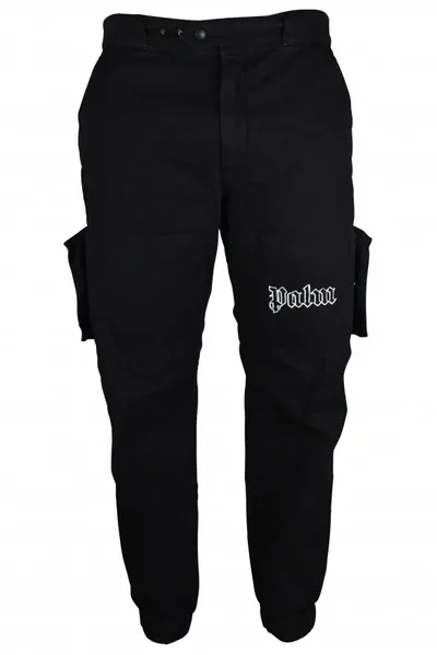 Palm Angels Pantalon Cargo In Black