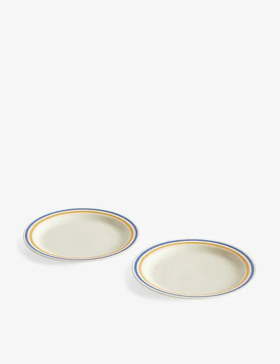 Hay Sobremesa Stoneware Plate Set Of Two 25.5cm In Multicolor