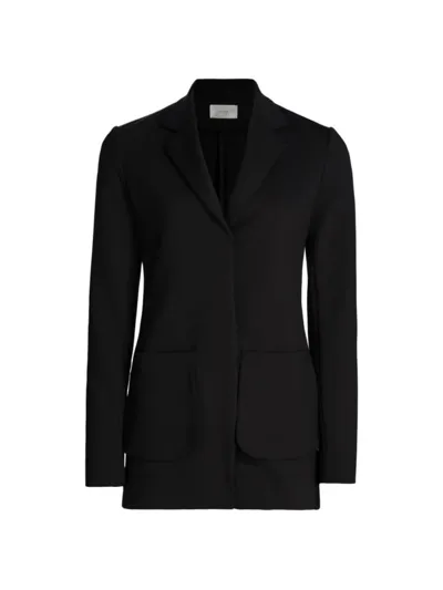 The Row Yedid Notch Lapel Jacket In Black