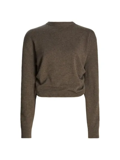 The Row Laris Cashmere Sweater In Taupe