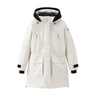 Woolrich Harveys Waterproof Parka In Milky Cream