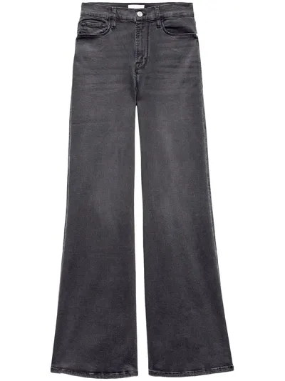 Frame Le Pixie High-rise Wide-leg Jeans In Bilubillups