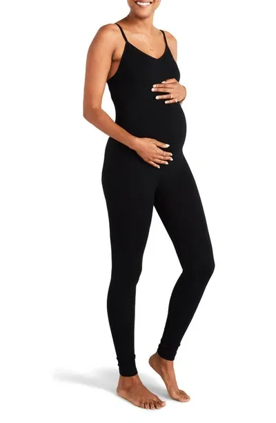 Hatch The Body Rib Unitard In Black