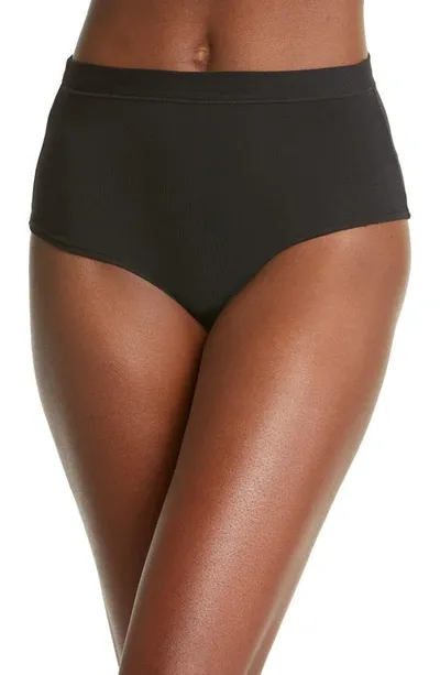 Meundies Feelfree High Waist Briefs In Black