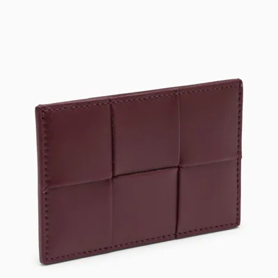 Bottega Veneta Burgundy Credit Card Holder