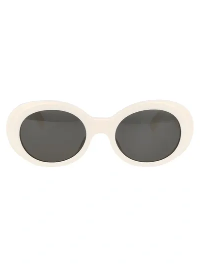 Ambush Kurt Round Sunglasses In 0107 White