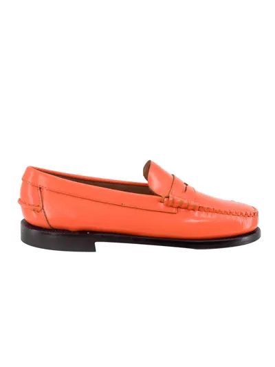 Sebago Classic Dan Woman In Orange