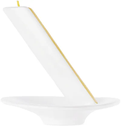 Clément Boutillon White Candle & Candle Holder Set