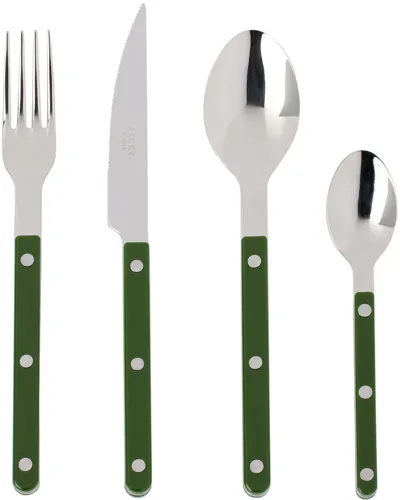 Sabre Bistrotコレクション グリーン Brilliant カトラリー 24点セット In Dark Green