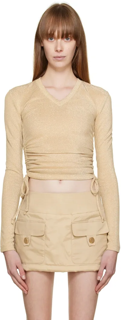 Bonbom Beige Hee Long Sleeve T-shirt In Bh22 T1