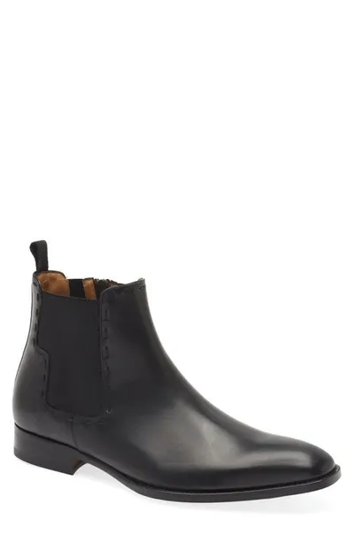 Mezlan Patina Chelsea Boot In Black