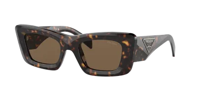 Prada Woman Sunglasses Pr 13zs In Dark Brown