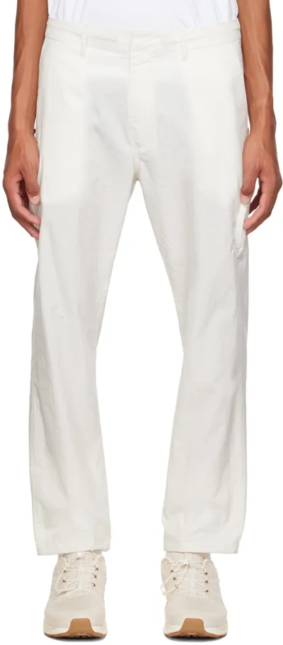 Descente Ssense Exclusive White Cargo Pants In Tofu