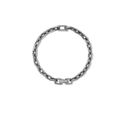 Shay 18k Black Gold Chain Link Diamond Bracelet